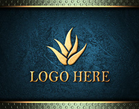 Luxury Golden Logo Mockup