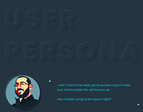 Free User Persona Template for Adobe XD