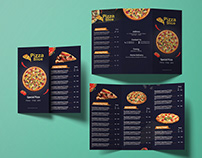 Restaurant tri fold menu