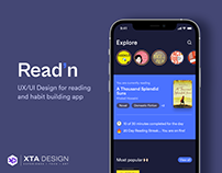 Read'n Habit building App UI UX Design