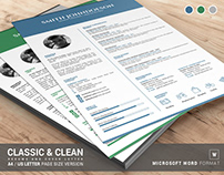 Classic and Clean Resume Template