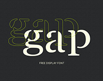 Gap - Free Stencil Style Display Font
