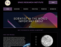 Uzay Araştırma Enstitüsü Web tasarım çalışması