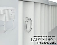 FREE 3D MODEL - LADY'S DESK by Henredon