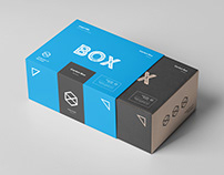 Carton Box Mock-up 135x105x60 & Wrapper