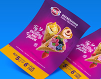 Ice Cream Flavors PSD Flyer Free Template