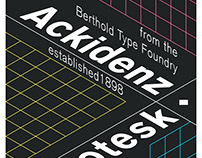 Ackidenz-Grotesk Typographic Poster