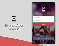 Events App UI Design