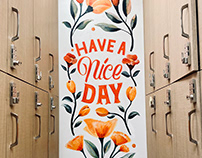 Have a nice day mural