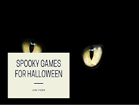 Spooky Games For Halloween