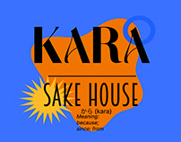 KARA Sake House | Visual Identity Web design UI Logo