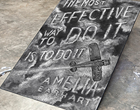 Amelia Earhart Chalkboard
