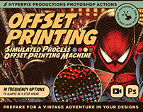 Offset Printing Simulator Photoshop Action