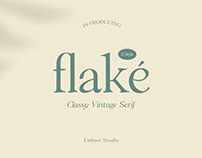 Flake - Classy Vintage Serif Font