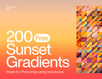 Sunset Photoshop Gradients