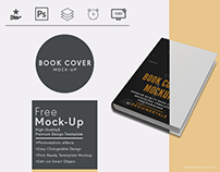 Book cover mock up psd template free download