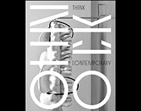 Poster serie – Think Contemporary * Font design system