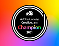 Award Badges for Adobe College Creative Jam