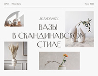 Ceramic vases store | Web design
