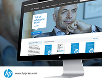 HP Press website rebranding