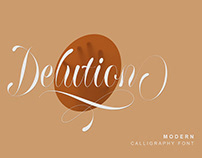 Delution Calligraphy Font