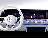 Mercedes-benz future digital dashboard design