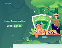 Wild Lands - Animal Conservation Landing Page