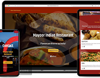 Mayoor Indian Restaurant website redesign.
