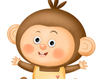 Monkey - sticker