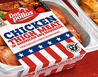 CTM Brand name &Packaging design for DOS POLLOS .
