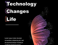 Technology changes life - poster
