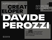 Portfolio of Creative Developer Davide Perozzi