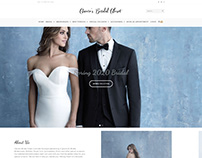 Web design and development for Caccie’s Bridal Closet