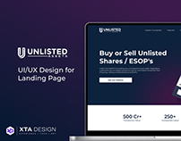 Unlisted Assets Website design & UX research