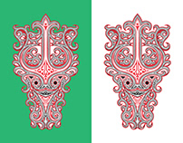 Gorga Batak Design Composition Color