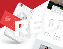 Real estate website redesign - Immo Red