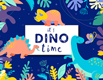 Dinosaurs set of illustrations