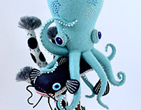 Blue Octopus and Sea Catfish