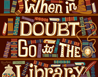 Illustrated bookish quotes
