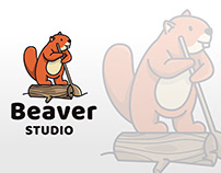Beaver Studio Logo Template