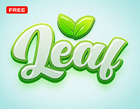 FREE | Leaf Text Effect