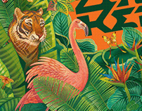 Tropical Jungle Mural