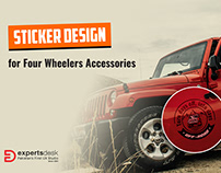 4-Wheelers Stickers Design
