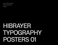 Hibrayer typography Posters