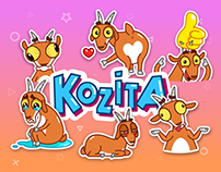 Kozita the Goat Animated Stickers