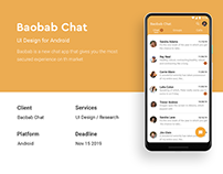 Baobab Chat UI Design