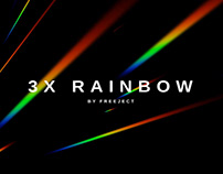 Free 3X Prism Rainbow Light Leak Background