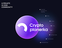 Cryptoplanerka| a private hi-end community| Web design