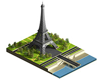 Eiffel Tower Isometric