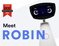 Robin: The most charming robot. Website design.